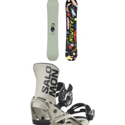 Salomon Abstract Snowboard + District Snowboard Bindings 2025- Snowboards With Bindings|Snowboard Packages