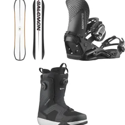 Salomon Assassin Snowboard + Hologram Snowboard Bindings  + Dialogue Dual Boa Snowboard Boots 2025- Snowboards, Bindings & Boots|Snowboard Packages