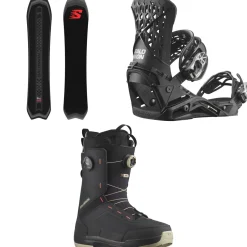 Salomon Dancehaul Pro Snowboard + Highlander Snowboard Bindings + Echo Dual Boa Snowboard Boots 2025- Snowboards, Bindings & Boots|Snowboard Packages