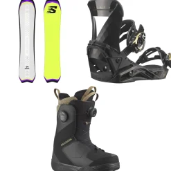 Salomon Dancehaul Snowboard + Mirage Snowboard Bindings + Kiana Dual Boa Snowboard Boots - Women's 2025- Snowboards, Bindings & Boots|Snowboard Packages
