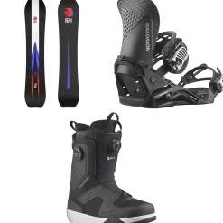 Salomon Highpath Snowboard + Hologram Snowboard Bindings  + Dialogue Dual Boa Snowboard Boots 2025- Snowboards, Bindings & Boots|Snowboard Packages