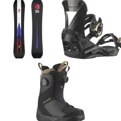 Salomon Highpath Snowboard + Mirage Snowboard Bindings + Kiana Dual Boa Snowboard Boots - Women's 2025- Snowboards, Bindings & Boots|Snowboard Packages