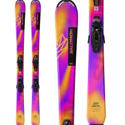 Salomon Lux Jr S Skis + C5 GW Bindings - Kids' 2025-Kids Skis|Kids Ski Packages