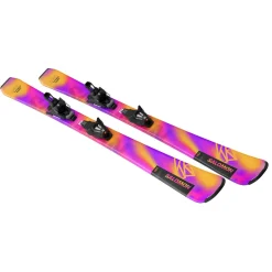 Salomon Lux Jr S Skis + C5 GW Bindings - Kids' 2025-Kids Skis|Kids Ski Packages