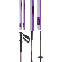 Salomon QST X Skis + QST Carbon S3 Ski Poles 2025- Skis With Bindings|Ski Packages