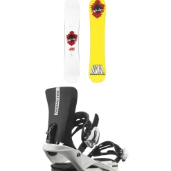 Salomon Sleepwalker Grom Snowboard + Rhythm Jr Snowboard Bindings - Kids' 2025-Kids Kids Snowboard Packages|Snowboard Packages