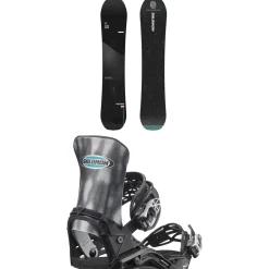 Salomon Super 8 Pro Snowboard + District Pro Team Snowboard Bindings 2025- Snowboards With Bindings|Snowboard Packages