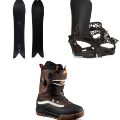 Season Forma Snowboard + Universal Snowboard Bindings + Vans Infuse Snowsurf Snowboard Boots 2025- Snowboards, Bindings & Boots|Snowboard Packages