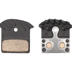 Shimano J04C Metal Disc Brake Pads with Fins- Brakes