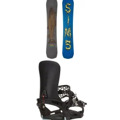 Sims Distortion Snowboard + Season Universal Snowboard Bindings 2025- Snowboards With Bindings|Snowboard Packages