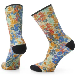 Smartwool Athletic Meadow Print Crew Socks - Unisex-Women Active Clothing|Active Clothing