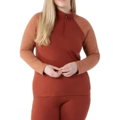 Smartwool Classic Thermal Merino Base Layer 1/4 Zip Plus Top - Women's-Women Base Layers|Snow Clothing