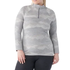 Smartwool Classic Thermal Merino Base Layer 1/4 Zip Plus Top - Women's-Women Base Layers|Snow Clothing