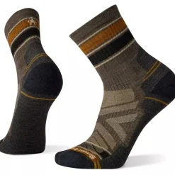 Smartwool Hike Light Cushion Striped Mid Crew Socks - Men's- Active Clothing