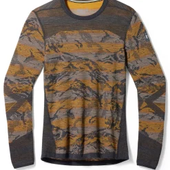 Smartwool Intraknit Thermal Merino Base Layer Pattern Crew Top - Men's- Base Layers|Snow Clothing