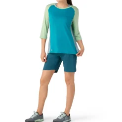 Smartwool Ultralite Mountain Bike 3/4 Sleeve Tee - Women's-Women Shirts & Jerseys|Women's Bike Clothing
