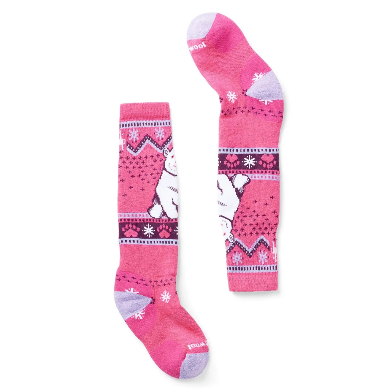 Smartwool Wintersport Full Cushion Polar Bear OTC Socks - Kids'-Kids Ski Socks|Socks