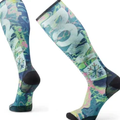 Smartwool Zero Cushion POW Print OTC Socks- Socks|Ski Socks