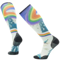 Smartwool Zero Cushion Rainbow Trails Print OTC Socks- Socks|Ski Socks