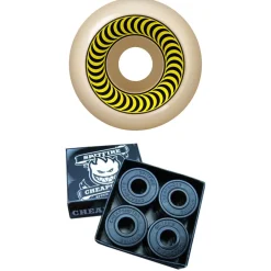 Spitfire Formula Four 99a OG Classic Skateboard Wheels + Cheapshots Bearings- Wheels
