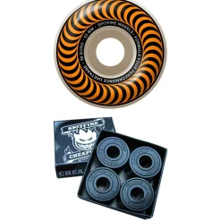 Spitfire Formula Four 99d Classics Skateboard Wheels + Cheapshots Bearings- Wheels