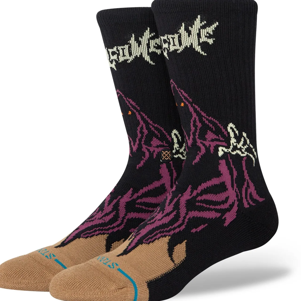 Stance Welcome Skelly Crew Socks-Women Socks|Socks