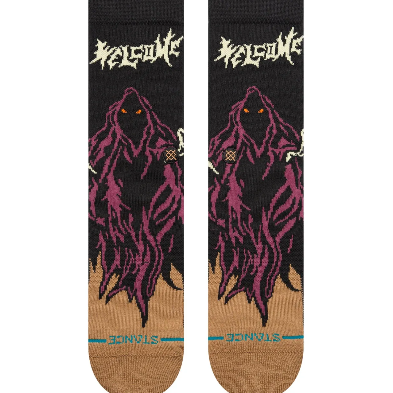 Stance Welcome Skelly Crew Socks-Women Socks|Socks