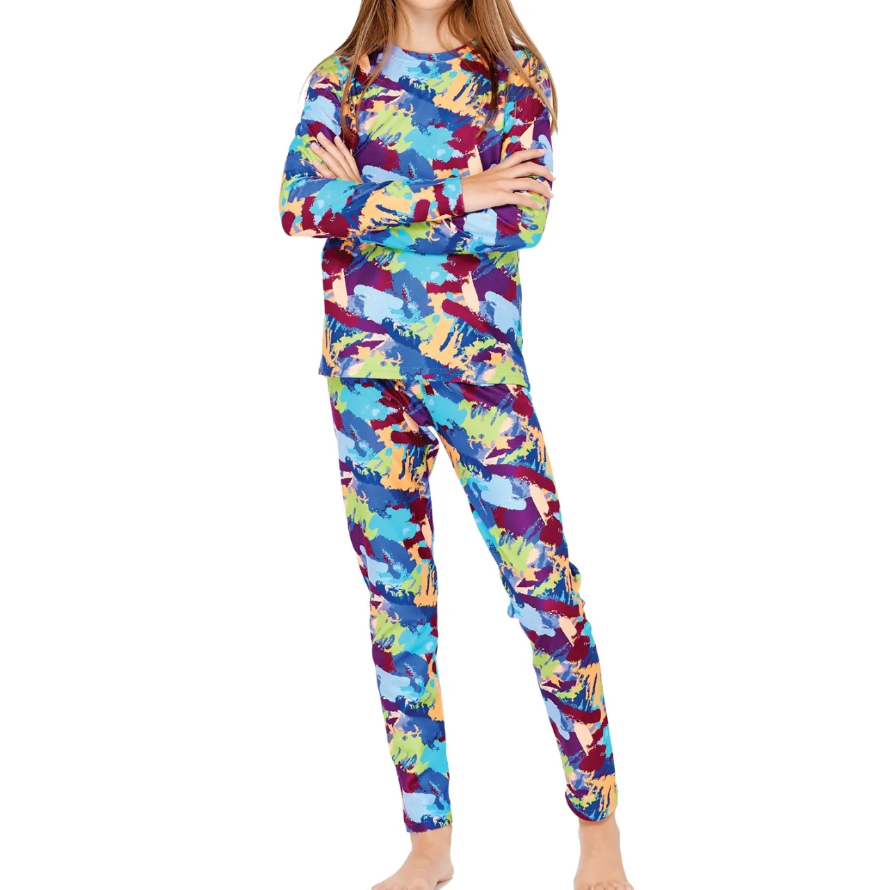 Terramar Winter Warmers Fleece Baselayer Set - Kids'-Kids Girls Snow Clothing|Boys Snow Clothing