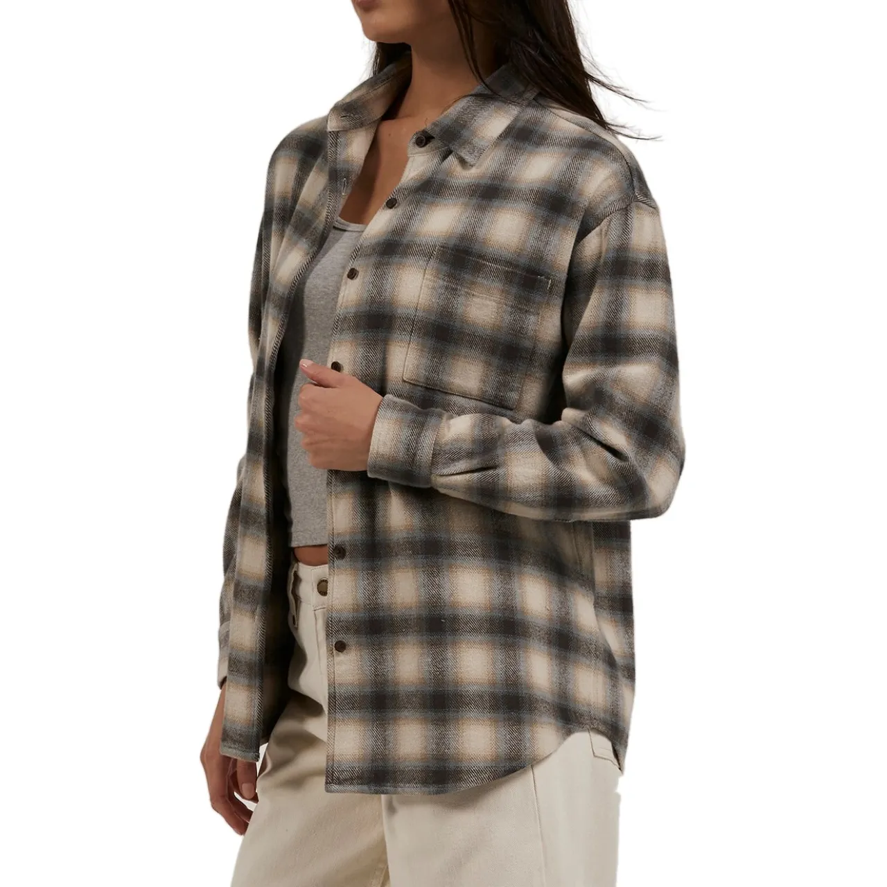 Thrills Barrio Flannel Shirt - Women's-Women Casual Clothing|Tops & Shirts