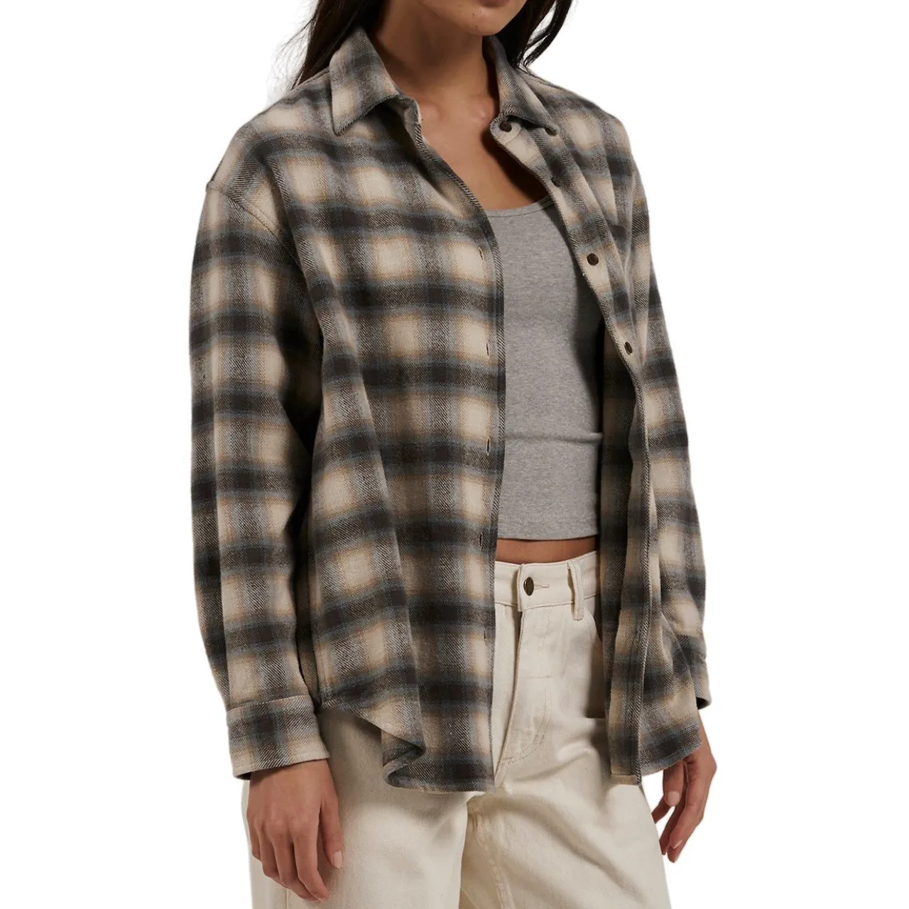 Thrills Barrio Flannel Shirt - Women's-Women Casual Clothing|Tops & Shirts