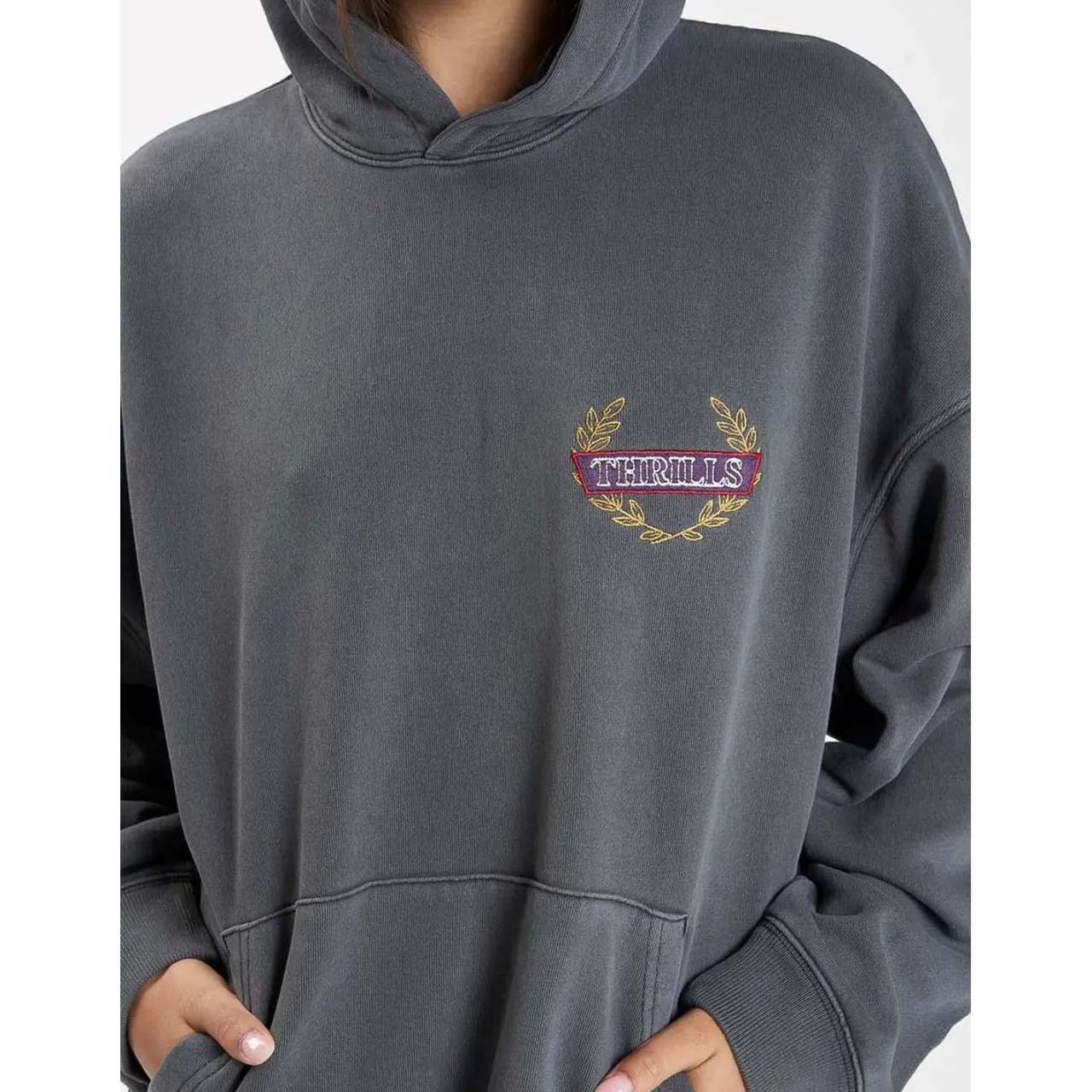 Thrills Built For Speed Cocoon Panel Hoodie - Women's-Women Casual Clothing|Sweatshirts & Fleece