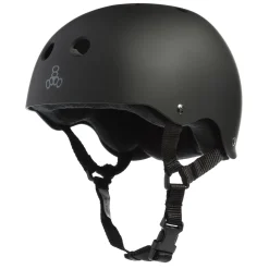 Triple 8 Sweatsaver Liner Skateboard Helmet + Wristsaver Slide On Wrist Guards- Helmets|Helmets