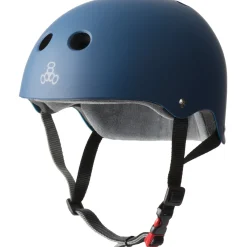 Triple 8 The Certified Sweatsaver Skateboard Helmet + 187 Pro Skateboard Knee Pads- Helmets|Helmets