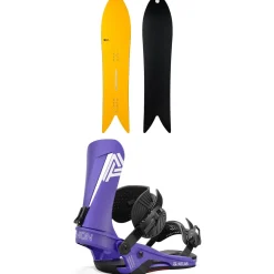 United Shapes Experiment Snowboard + Union Atlas Snowboard Bindings 2025- Snowboards With Bindings|Snowboard Packages