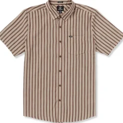 Volcom Arvostripe Woven Short-Sleeve Shirt - Men's- Casual Clothing|Shirts