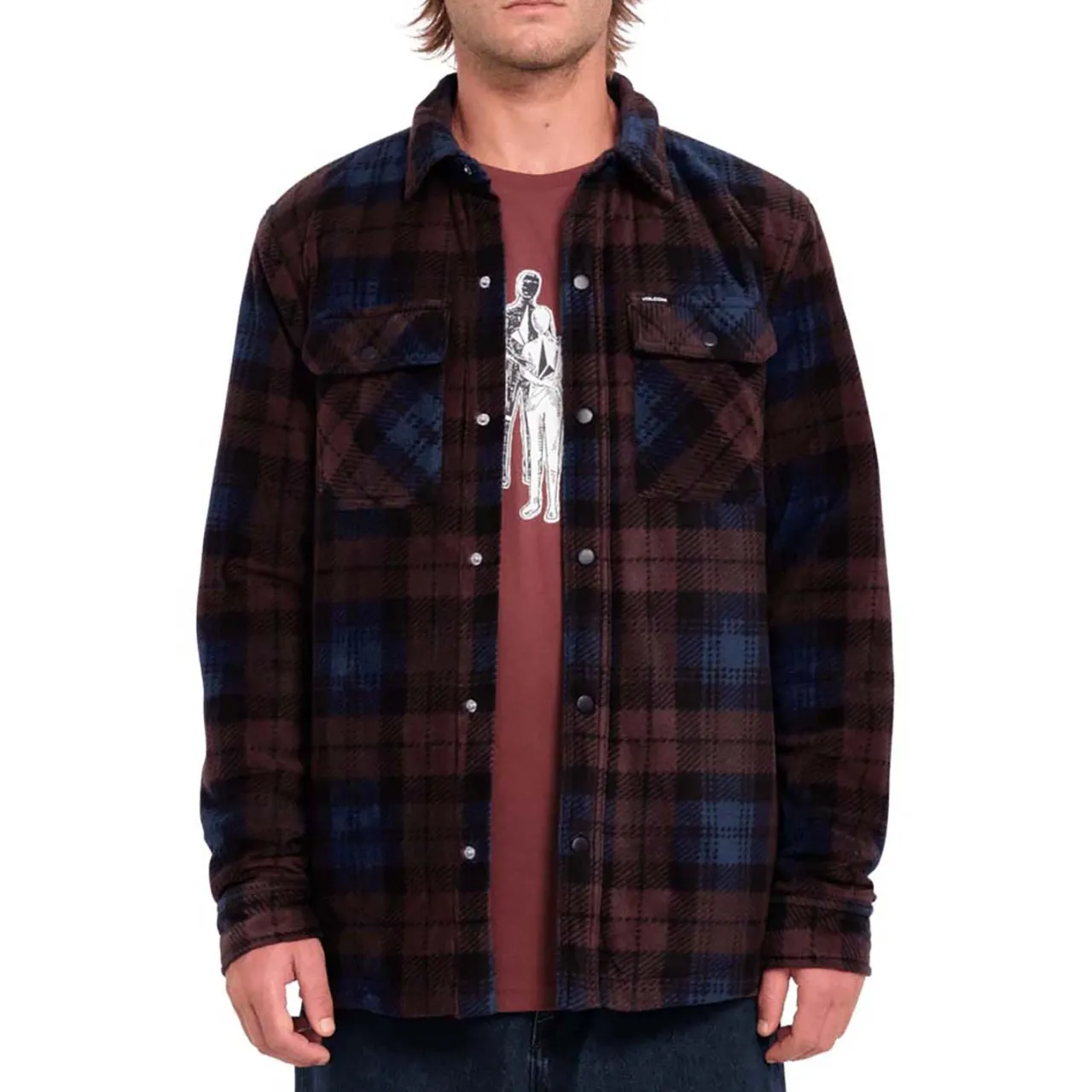 Volcom Bowered Fleece Long-Sleeve Shirt - Men's- Casual Clothing|Shirts