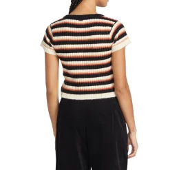 Volcom Cheeky Bird Short-Sleeve Sweater - Women's-Women Casual Clothing|Sweaters