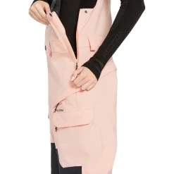 Volcom Creston 3D Stretch Bibs - Women's-Women Snow Clothing|Snowboard Pants & Bibs