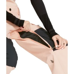 Volcom Creston 3D Stretch Bibs - Women's-Women Snow Clothing|Snowboard Pants & Bibs