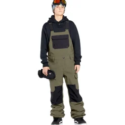 Volcom Creston 3D Stretch Bibs - Women's-Women Snow Clothing|Snowboard Pants & Bibs