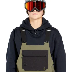 Volcom Creston 3D Stretch Bibs - Women's-Women Snow Clothing|Snowboard Pants & Bibs