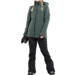 Volcom 3D Stretch GORE-TEX Jacket + Elm Bibs - Women's 2024-Women Snow Clothing|Jacket & Pant Sets