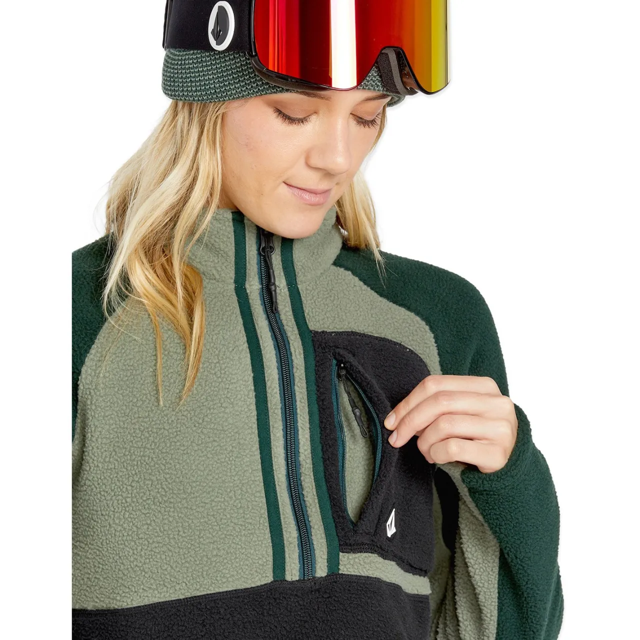 Volcom Demi Half-Zip Fleece - Women's-Women Casual Clothing|Snow Clothing