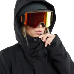Volcom Ell Insulated GORE-TEX Jacket + VS 3L Stretch GORE-TEX Bibs- Women's 2024-Women Snow Clothing|Jacket & Pant Sets