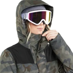 Volcom Ell Insulated GORE-TEX Jacket + VS 3L Stretch GORE-TEX Bibs- Women's 2024-Women Snow Clothing|Jacket & Pant Sets