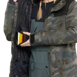 Volcom Ell Insulated GORE-TEX Jacket + VS 3L Stretch GORE-TEX Bibs- Women's 2024-Women Snow Clothing|Jacket & Pant Sets