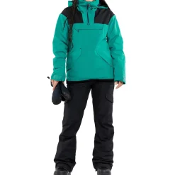 Volcom Fern Insulated GORE-TEX Pullover + Swift Bibs - Women's 2024-Women Snow Clothing|Jacket & Pant Sets