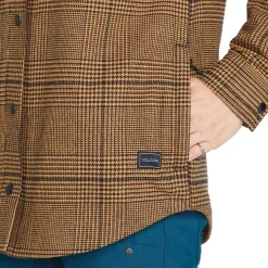 Volcom Hooded Flannel Jacket - Women's-Women Snow Clothing|Mid Layers
