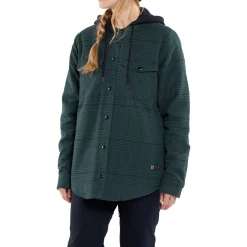 Volcom Insulated Flannel - Women's-Women Snow Clothing|Mid Layers