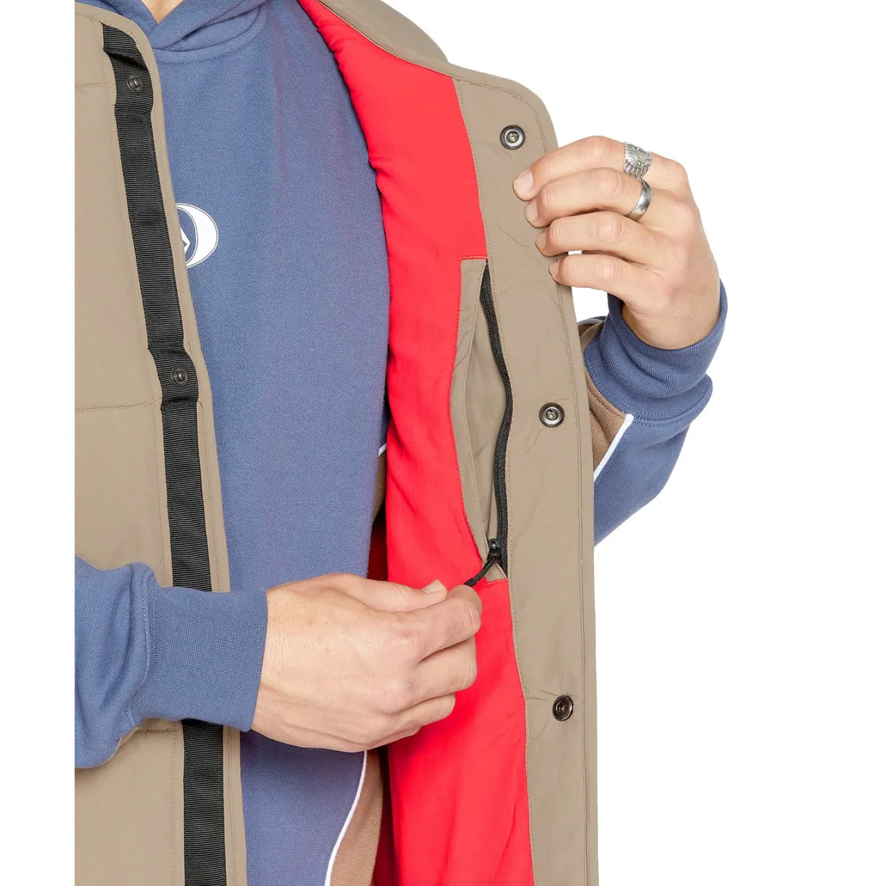 Volcom Layered Up Vest - Men's- Casual Clothing|Snow Clothing